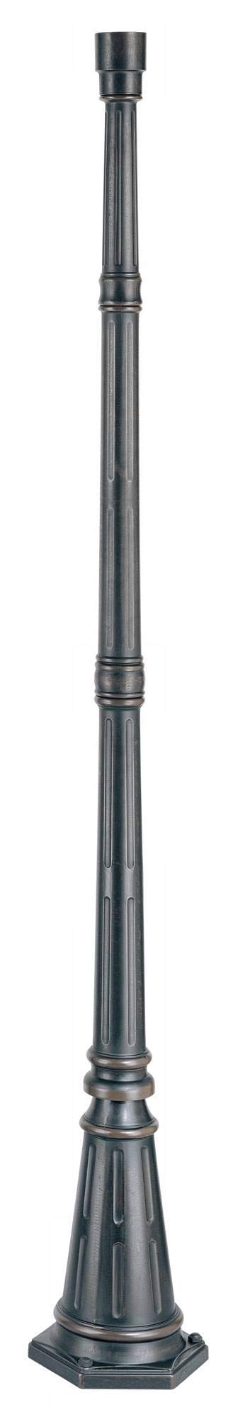 John Timberland Hepworth Traditional Outdoor Post Light Pole and Cap Base Classic Bronze Brown 76 3/4'' Accessory for Exterior H