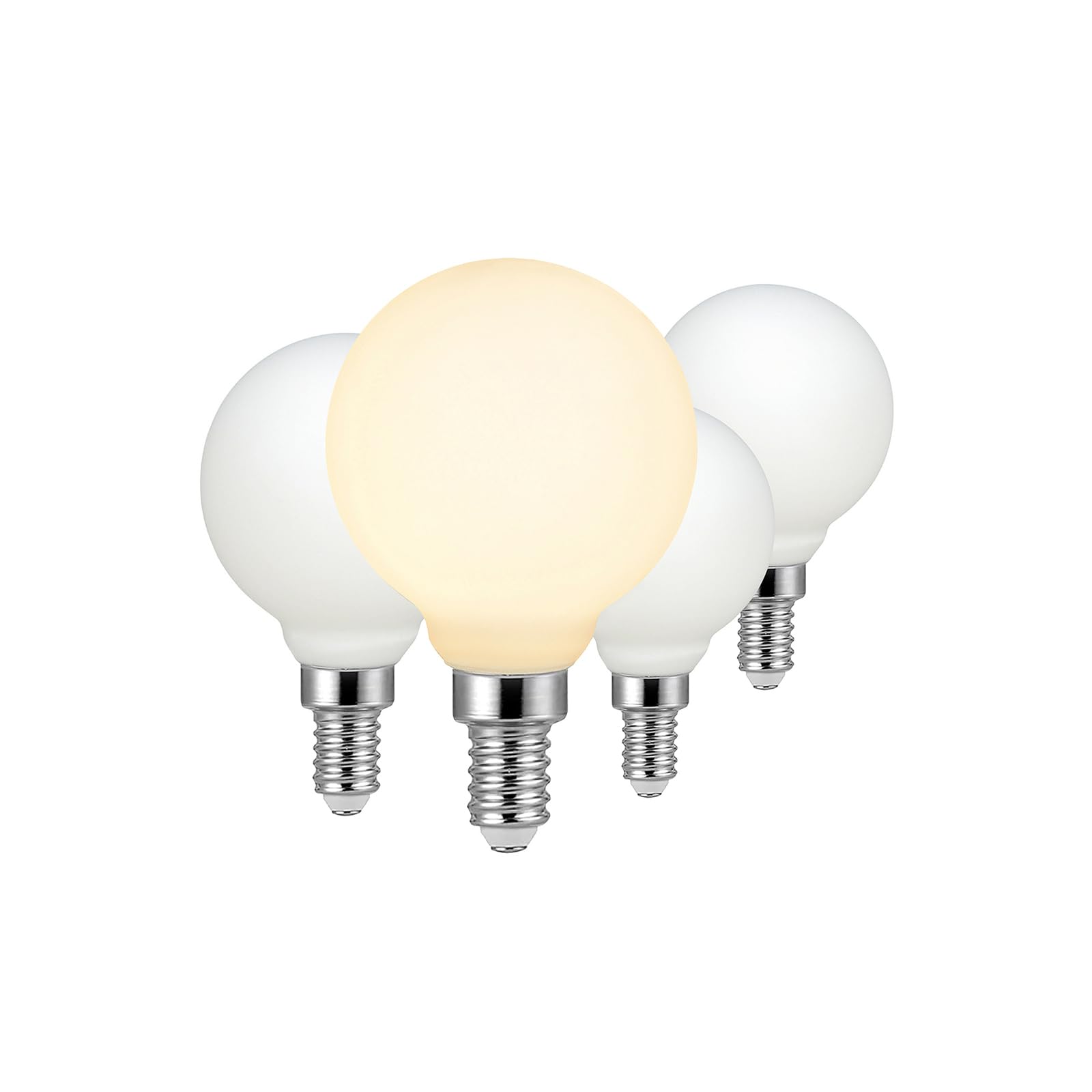 Liii&Artman Led Small Bulb G16 1/2 Soft Glow 4W Matt White E12 Dimmable Night Light 2700K Cri97 320Lm Equal To 30W Incandescent