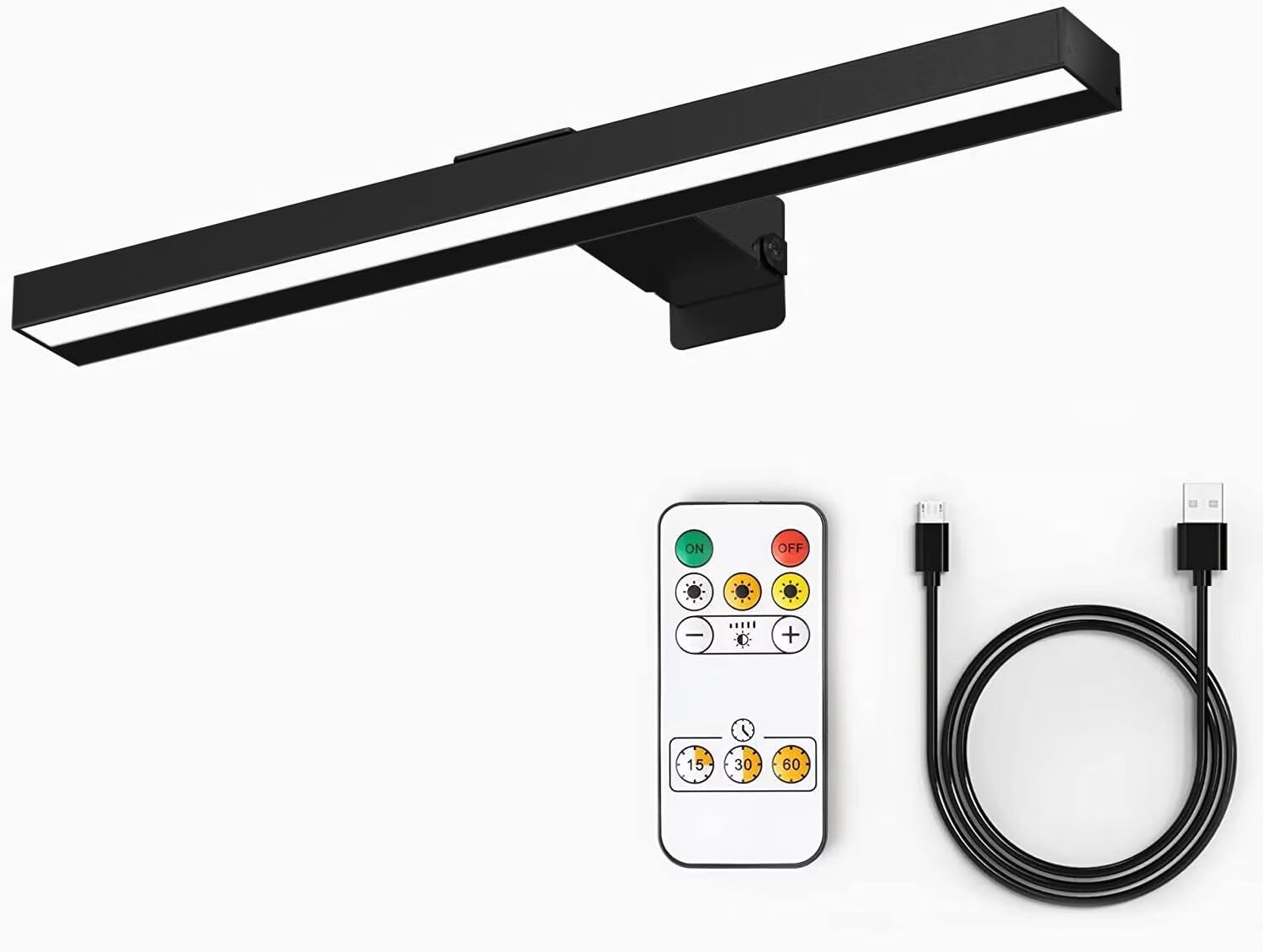 MIOBLUE Cordless Picture Lights with Remote, 16in Metal Battery Operated Picture Light,Rechargeable Display Lamp with 3 Lighting