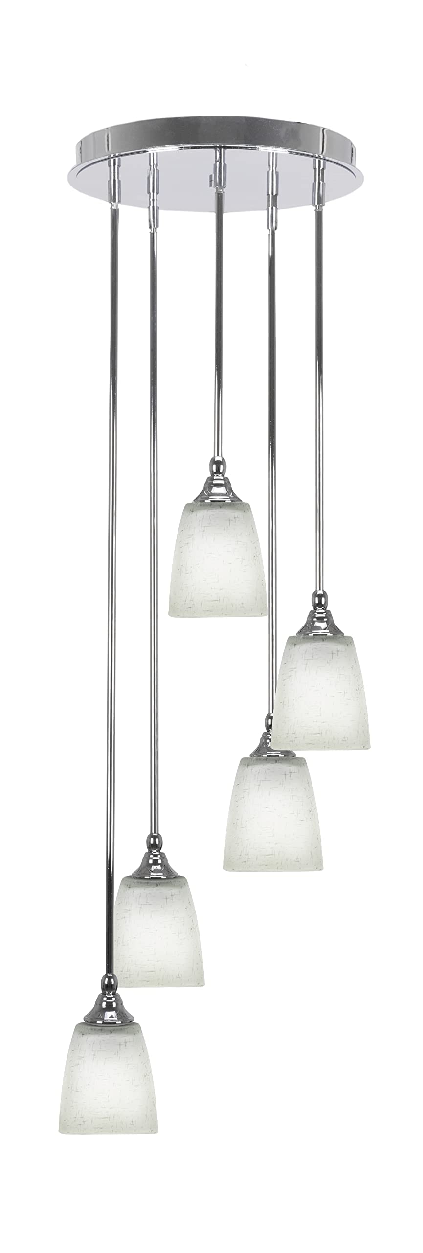 Empire 5 Light Cluster Pendalier in Chrome Finish (2145-CH-460)