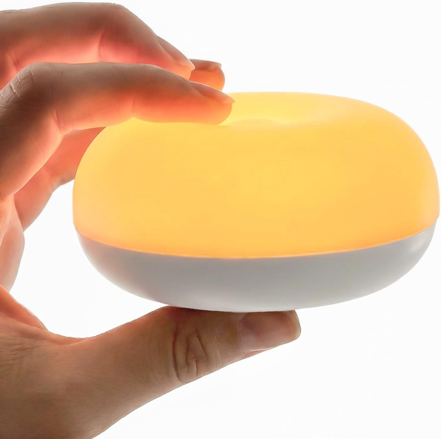 Geecent Baby Night Light  0 Blue-Light Nursery Egg Light for Breastfeeding  Flip Design  Soft BPA Free  3 Colors & Dimming  Rechargeable Portable Touch Nightlight for Kids Toddler