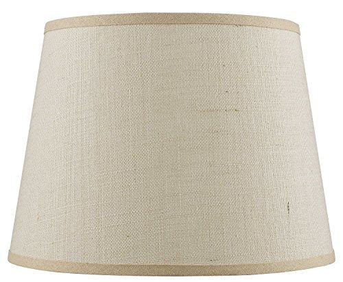 Cal Hardback Burlap Shade Fabric Light Tan 11inx16inx16in Model CALSH-8111-16L