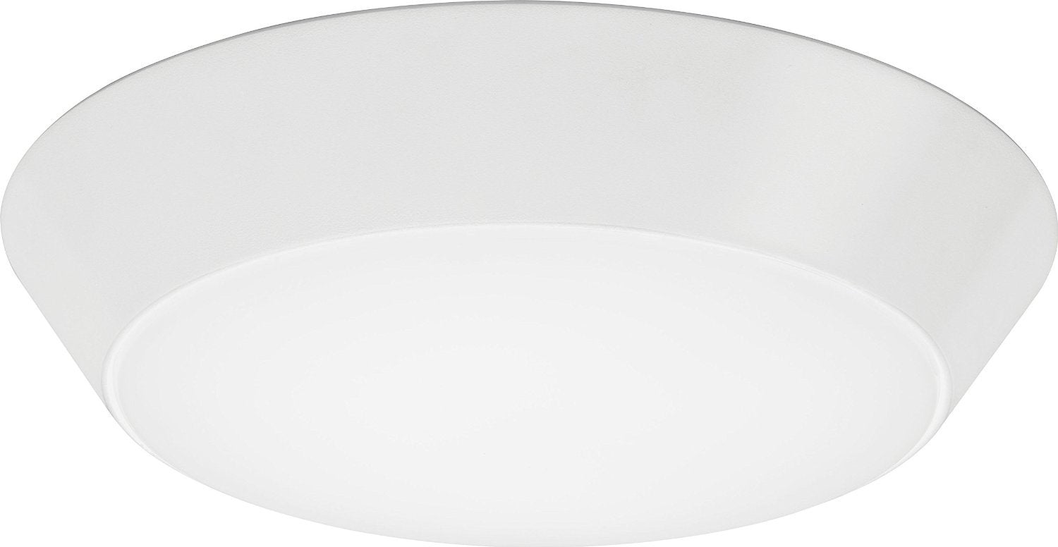 Lithonia Lighting LED Flush Mount Ceiling Light, Dimmable, 4000K, 13 in Wet Listed, White, Model FMML 13 840 WL