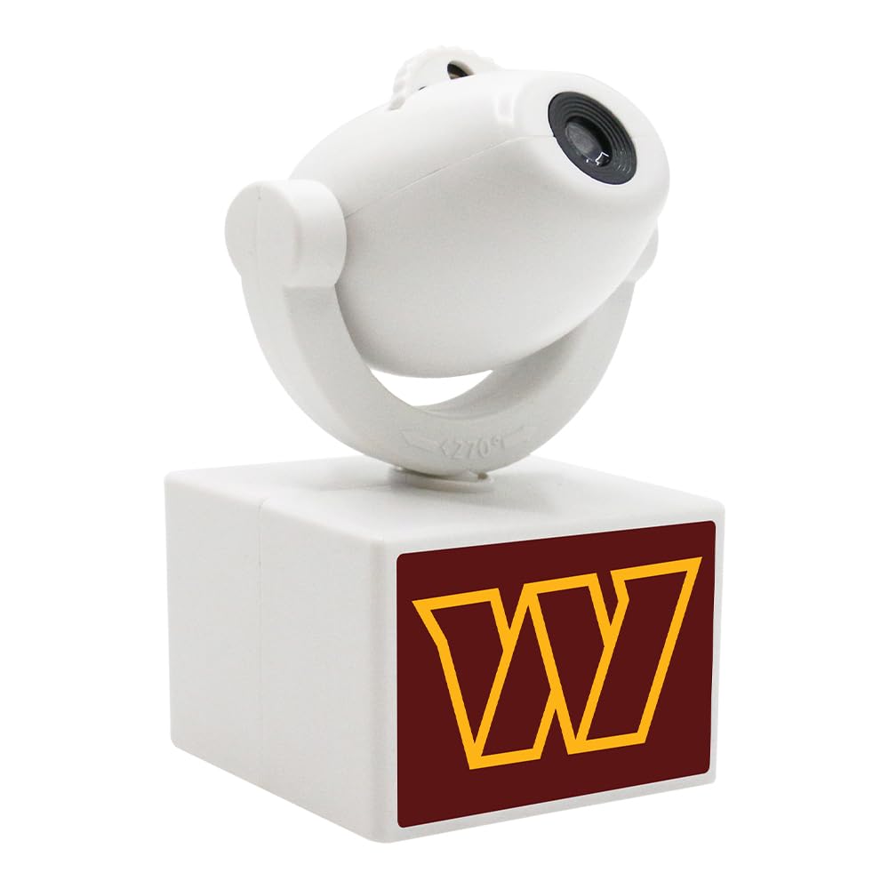 Sporticulture Nfl Carolina Panthers Adjustable Led Spotlight Projector - Portable & Rechargeable