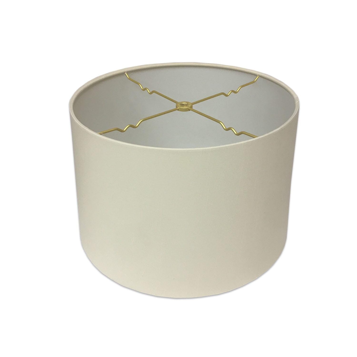 Royal Designs, Inc. Shallow Drum Hardback Lamp Shade HB-610-12EG 11x12x8.5 Eggshell
