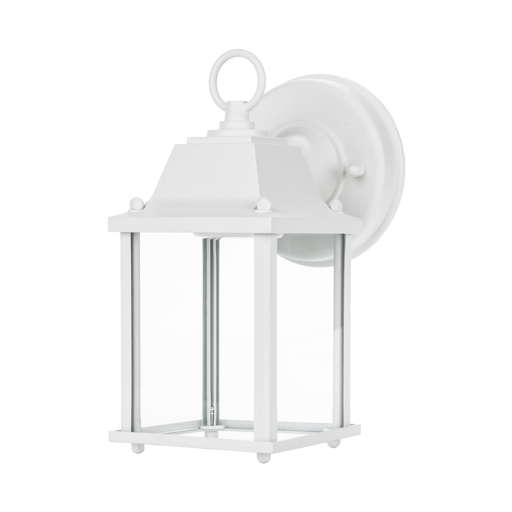 Lit-Path Outdoor Led Wall Lantern, 800 Lumen, Aluminum, Matte White, 9.5W, 1-Pack, Etl Qualified, Model Lt-Wl001