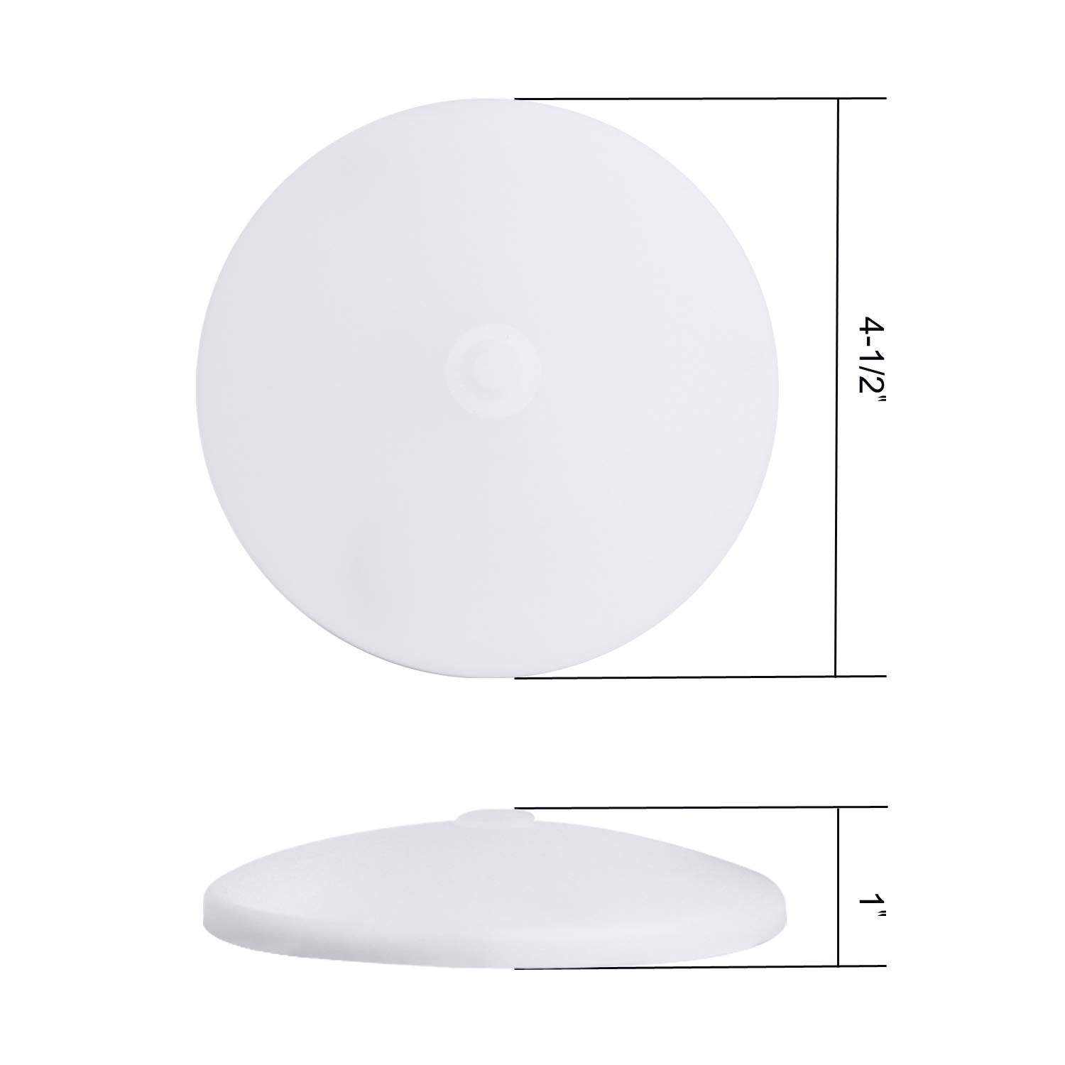 Facon LED RV Puck Light, 4.5 Inch, Super Slim, 4000K Cool White, 6-Pack, Surface Mount, Aluminum, Model SY-SM45-SW-