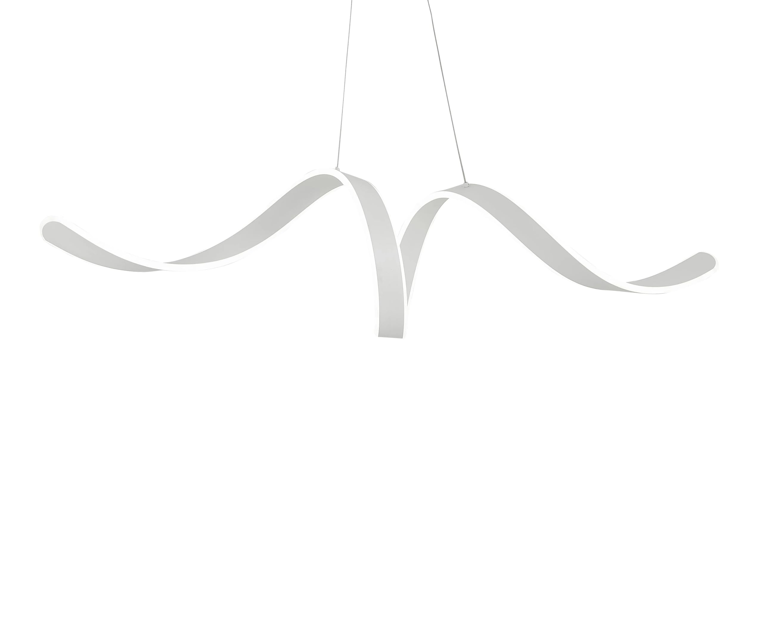 Finesse Decor Copenhagen LED Chandelier - Metal - White - Model CH-004
