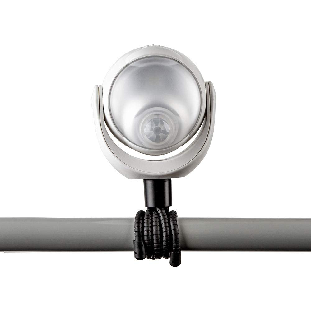 Limitless Innovations Lumenology Portable LED Motion Sensor Light - 148 Lumens, 13 ft Range, Flexible Tripod Base, White