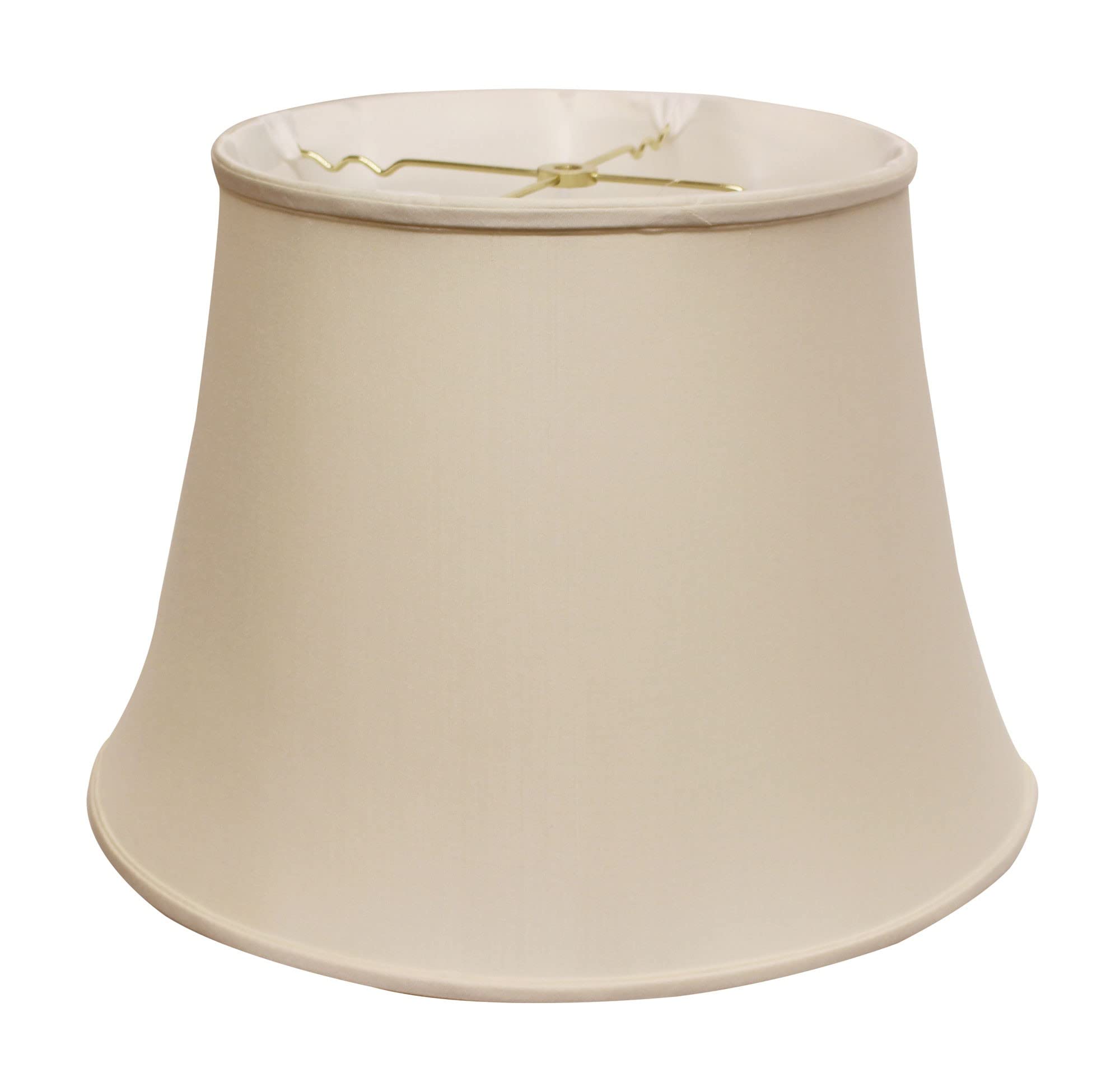 HomeRoots Euro Bell Lampshade 18 in. Champagne & Beige Warm White Model 469658