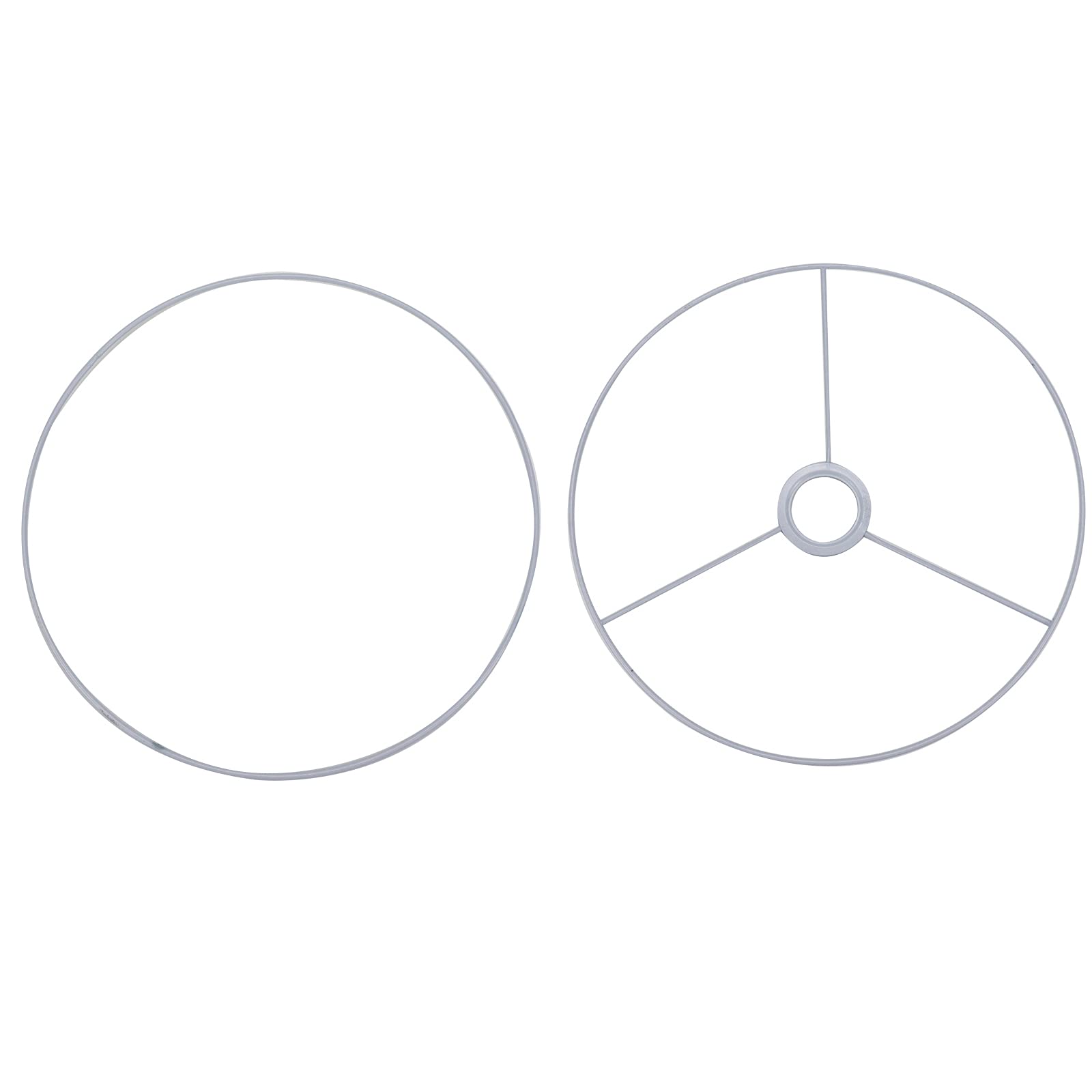 Lc Lictop 250Mm/9.84 Inch Diameter Lamp Shade Ring Set To Make A Diy Ring Lamp Shade Spider Fitter 2 Set