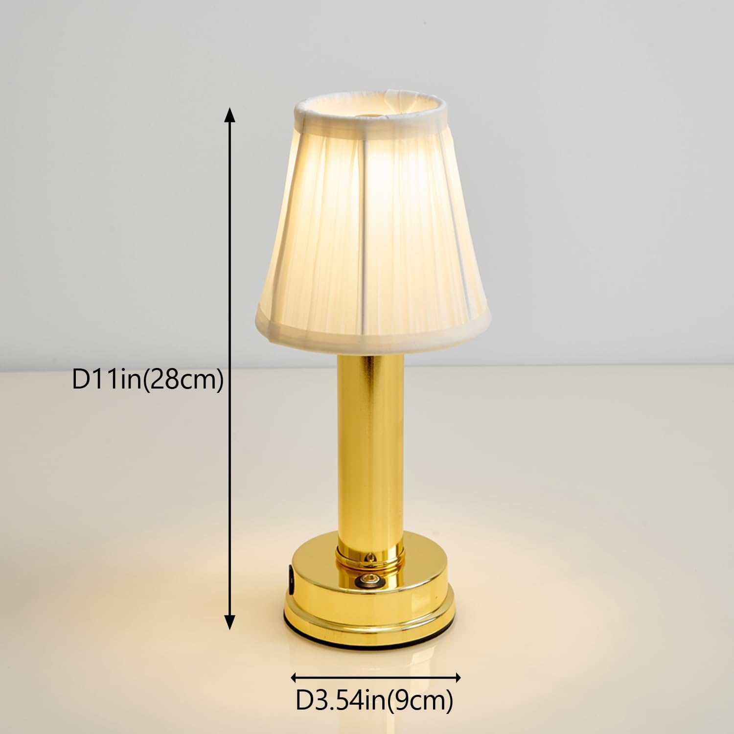 Eypid 2000Mah Battery Cordless Table Lamps 3W Led Table Lamp Dimmable Portable Table Lamp 3 Level Brightness Cordless Table Lamp