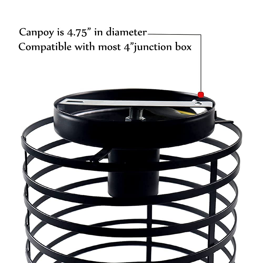 Lysed Small Ceiling Light Fixture Rustic Hallway Light Fixtures Ceiling, E26 E27 Base Black Industrial Semi Flush Mount Ceiling