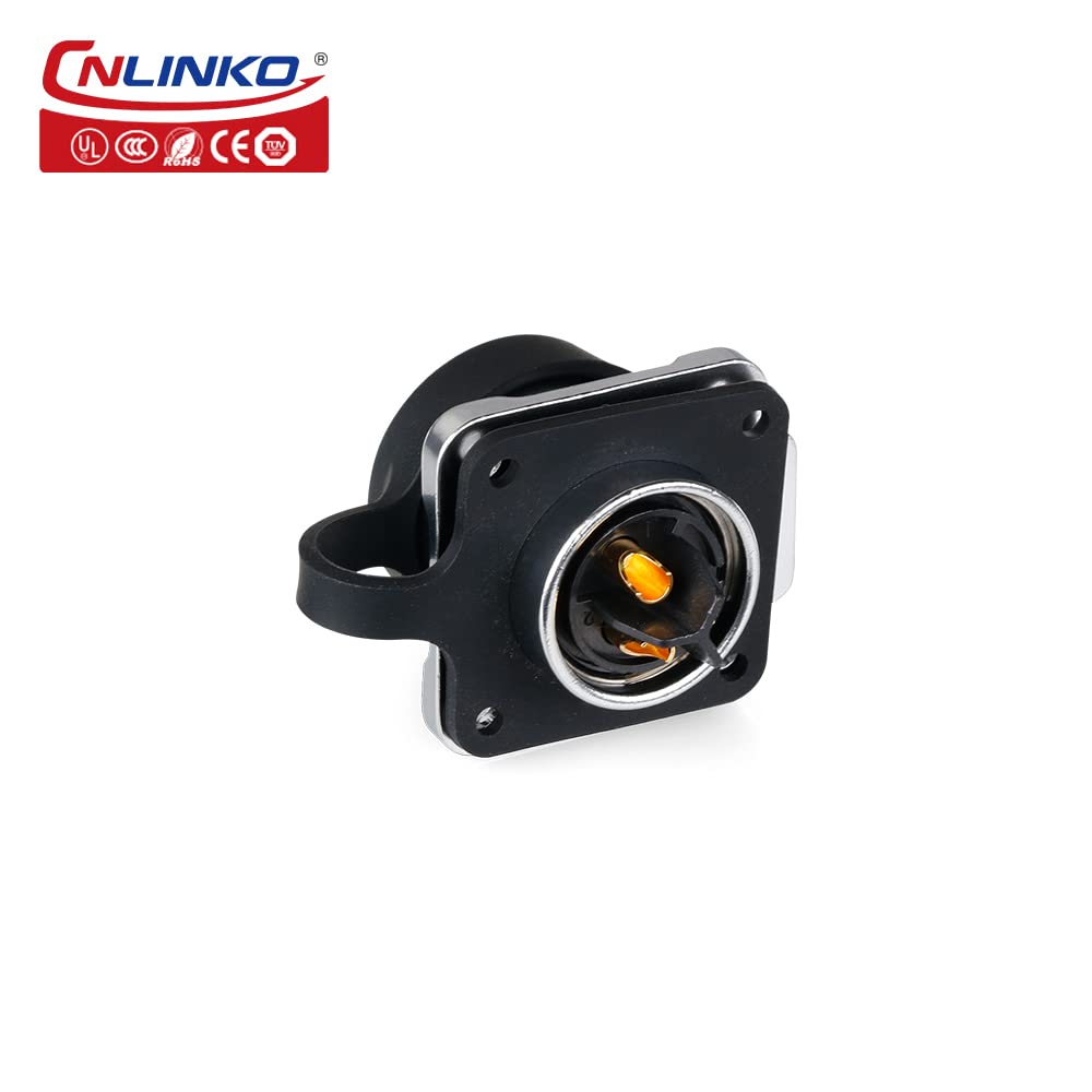 Cnlinko Lp20 Series Waterproof Connector, Ip68 Power Connector 3Pin M20 Male And Female Circular Connector Led Outdoor Lighting