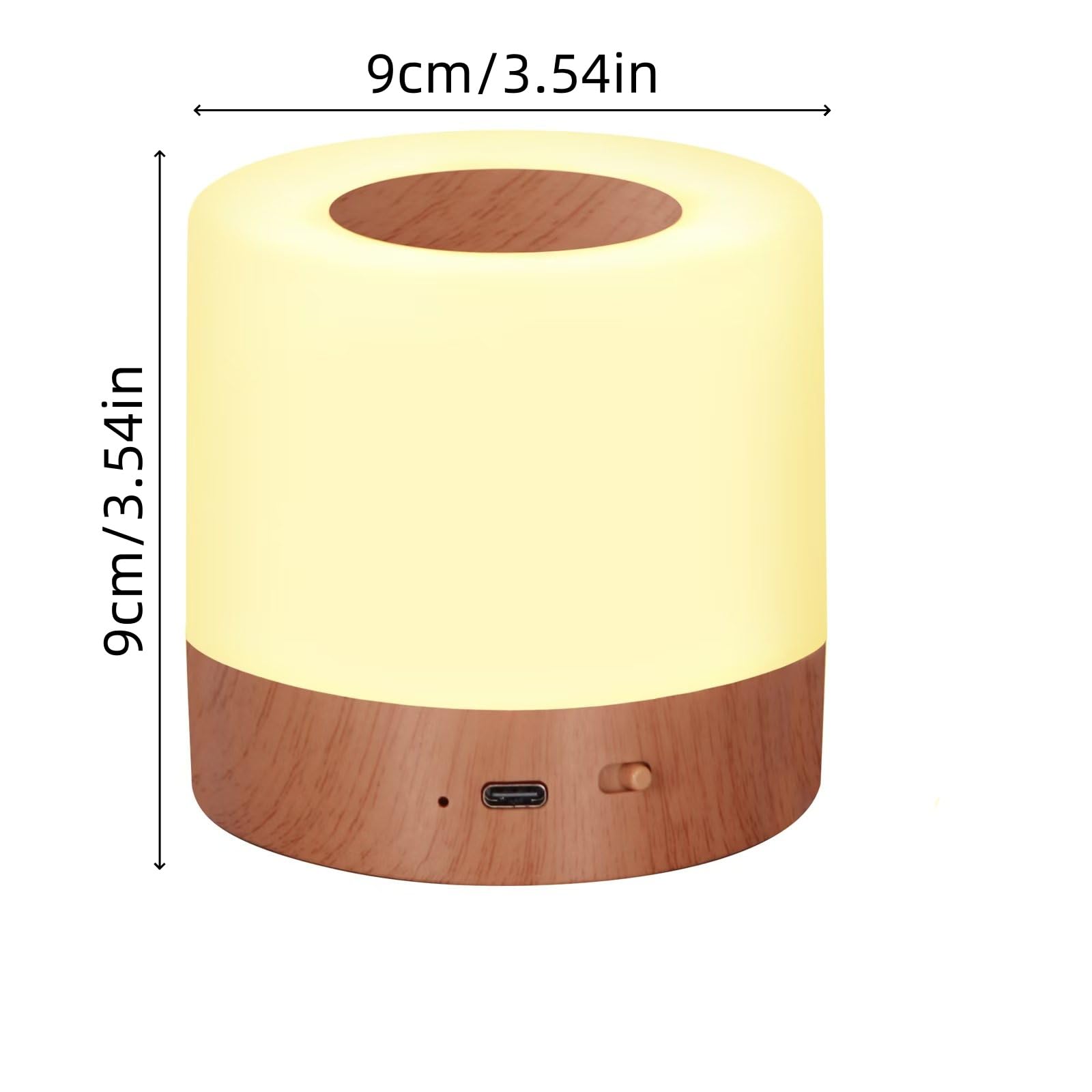 Lhyuetong 2 Pack Led Touch Bedside Table Lamp,13 Rgb Colors & 5 Brightness, Usb Rechargeable, Remote Control Dimmable Night Ligh