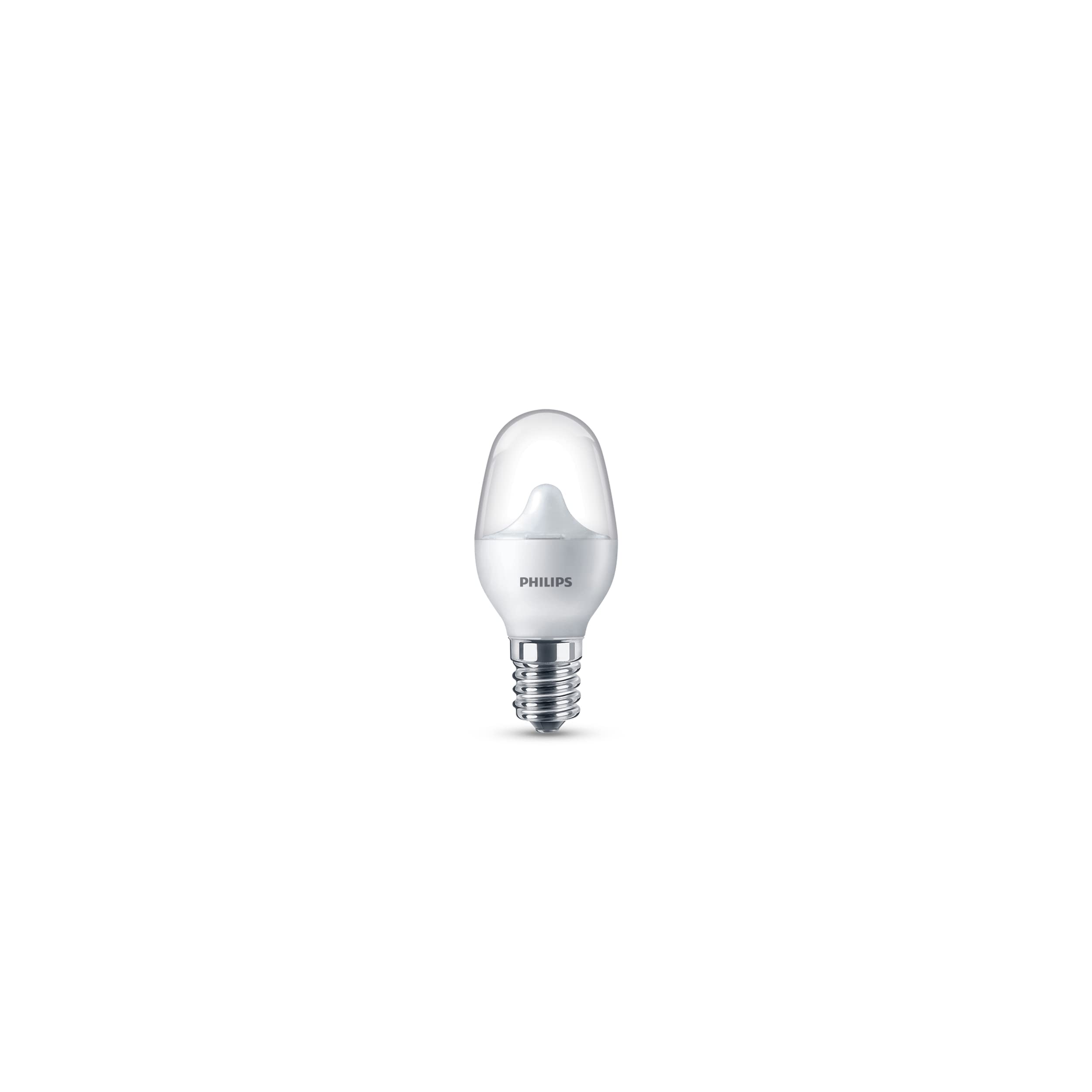 Philips LED C7 Night Light Bulb, 30 Lumen, Soft White (2700K), Non-Dimmable, E12 Base, 2 Count, Model 574038