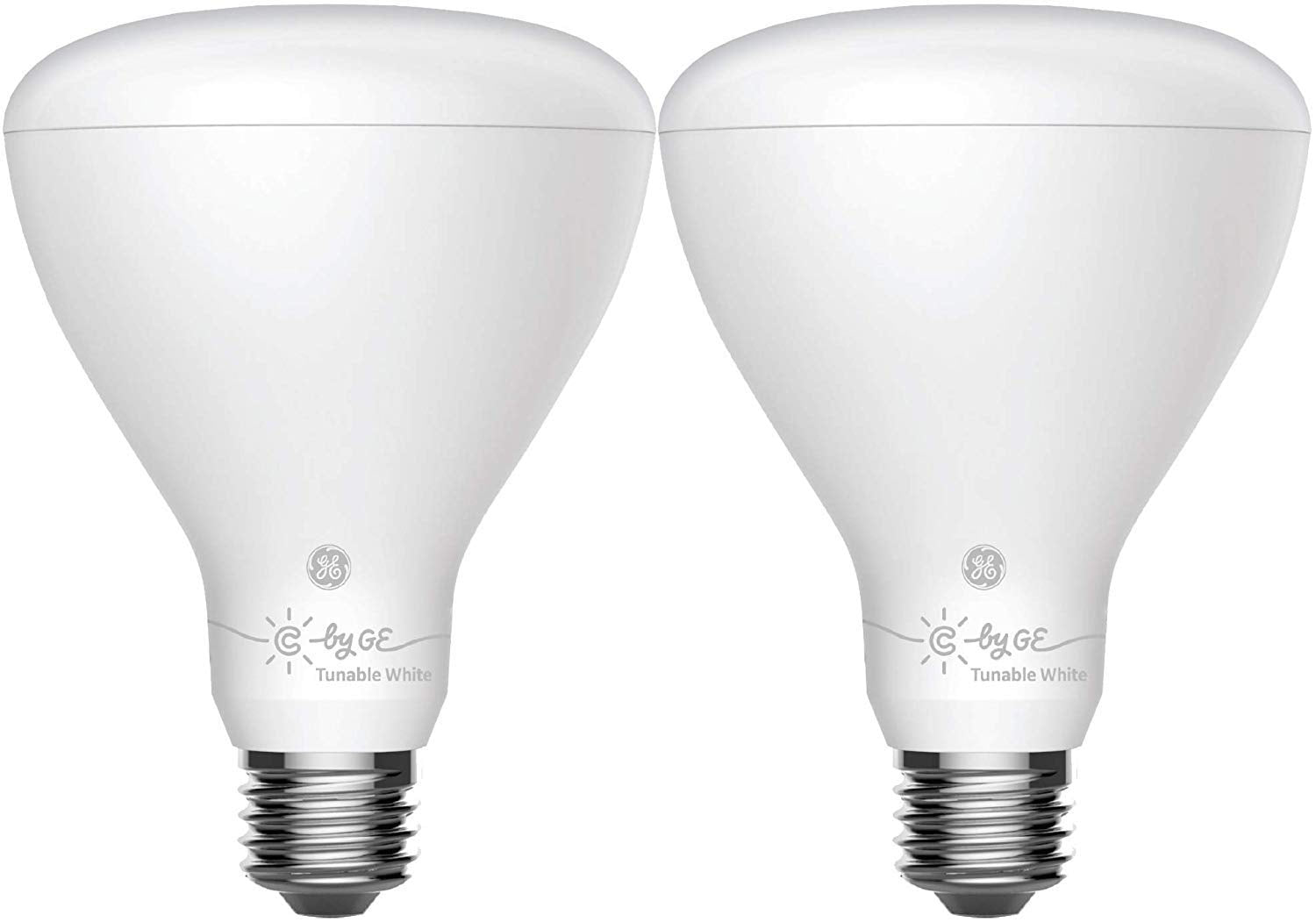 Ge Lighting Cync Smart Flood Light Bulbs  Bluetooth Enabled  Tunable White  Alexa And Google Assistant Compatible  Cool And Warm White (2 Pack)  Packaging May Vary