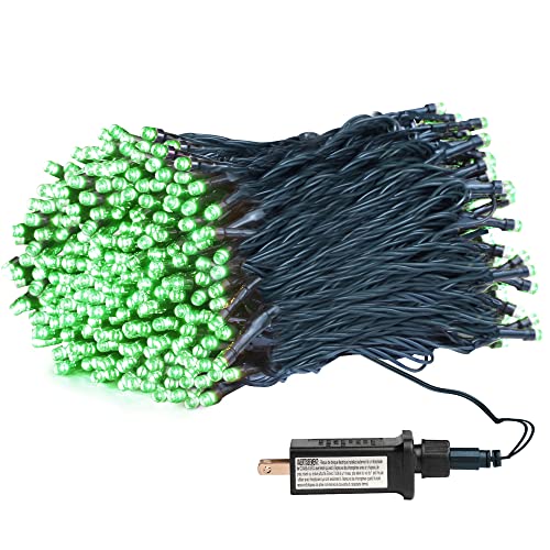 weillsnow LED Christmas Lights 164FT Green Waterproof 8 Twinkle Functions Model HB-500COI for Indoor Outdoor Decoration