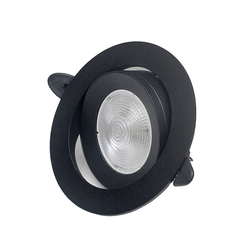 OZZKI Recessed Indoor LED Recessed Ceiling Down Light Aluminum LED Round Downlight 100-240V Waterproof-IP44 Dampproof Flame Reta