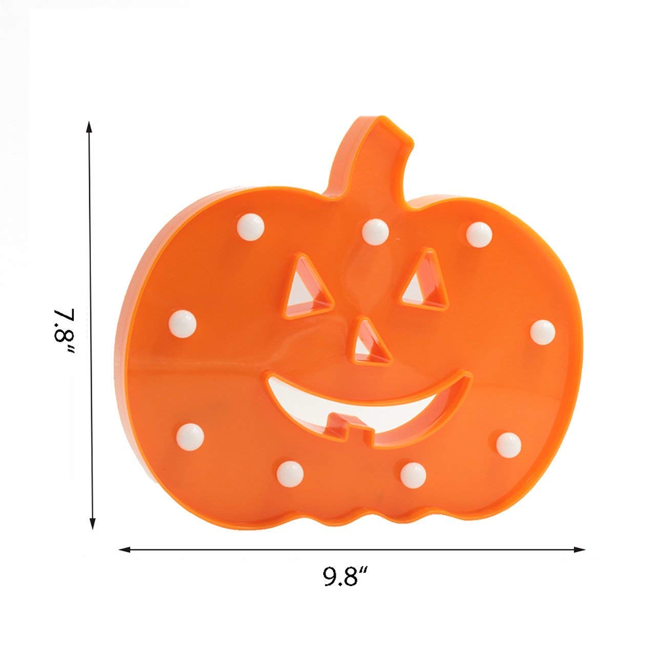 Glintee Halloween Pumpkin Light Decorative Marquee Signs Light Home Decorations-Wall Decoration for Party,Living Room,Bedroom(Ba