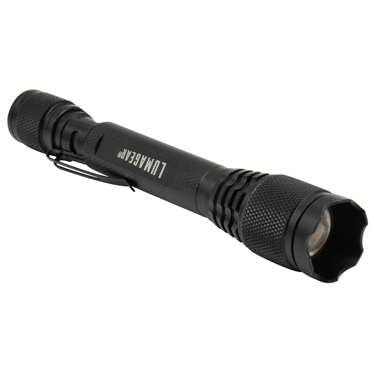 Lumagear 5.3&quot; Tactical Aluminum Flashlight - 120 Lumens, Black, Durable & Lightweight
