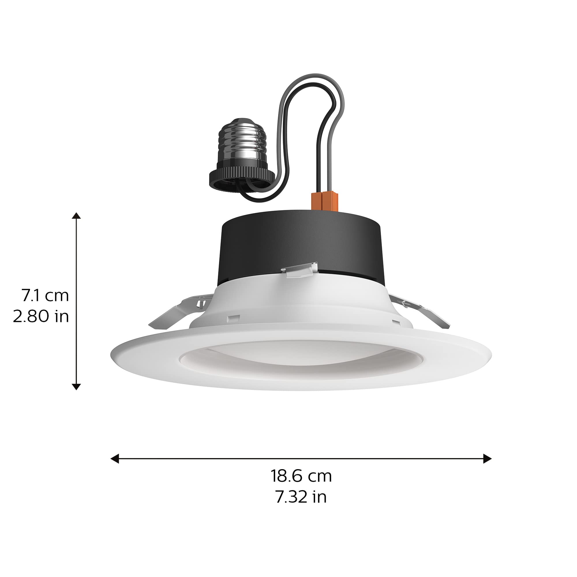 Philips Hue White Ambiance Extra Bright High Lumen Dimmable Led Smart Retrofit Recessed 6'' Downlight Compatible With Amazon Ale
