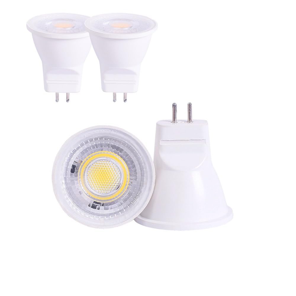 ukzboss Mini Bulb MR11 12v 3w Cob Led Spot Light Bulb Equivalent to Low Voltage 25w 35w Halogen Bulb 2700K Soft White for mr11 T