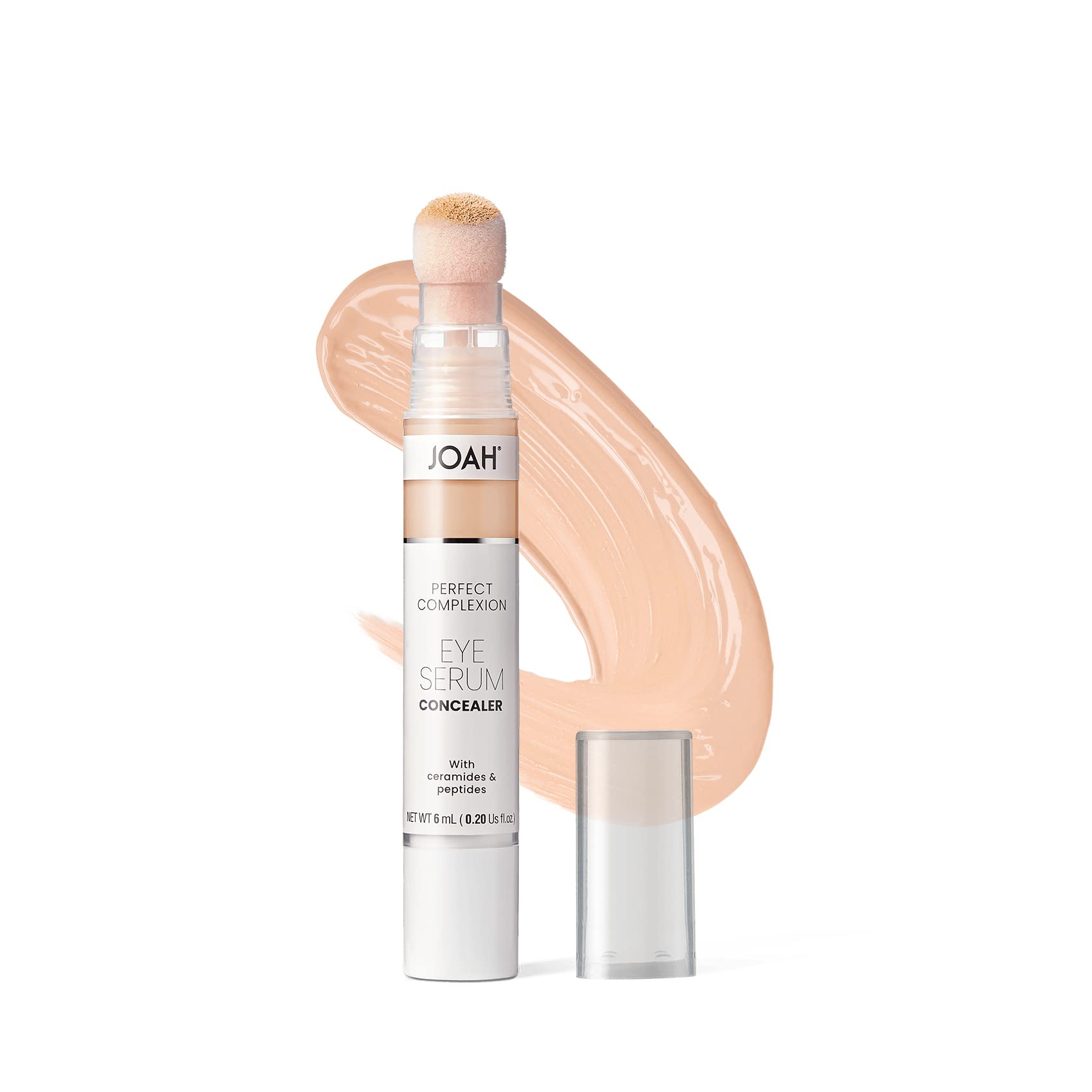 Joah Perfect Complexion Eye Serum Concealer, Hydrating Under Eye Makeup And Skincare For Dark Circles And Puffiness, Very Fair C
