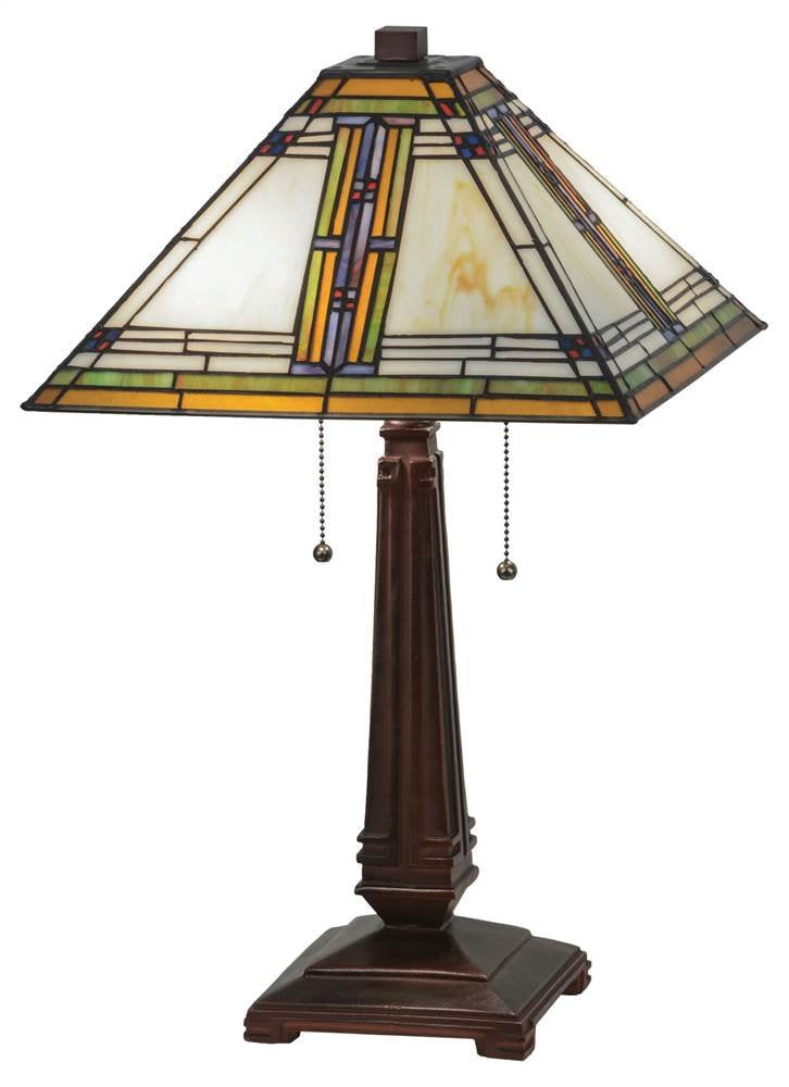 Meyda Tiffany 23&quot; Mahogany Bronze Metal Lighting Fixture - Elegant Decorative Accent