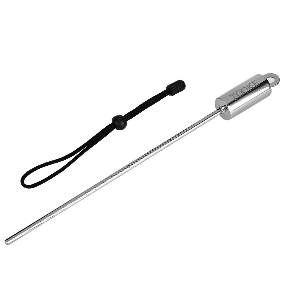 VGEBY Diving Pointer, Stainless Steel Lobster Tickle Pointer Underwater Shaker Noise Maker Diving Stick Rod with Lanyard (Black)