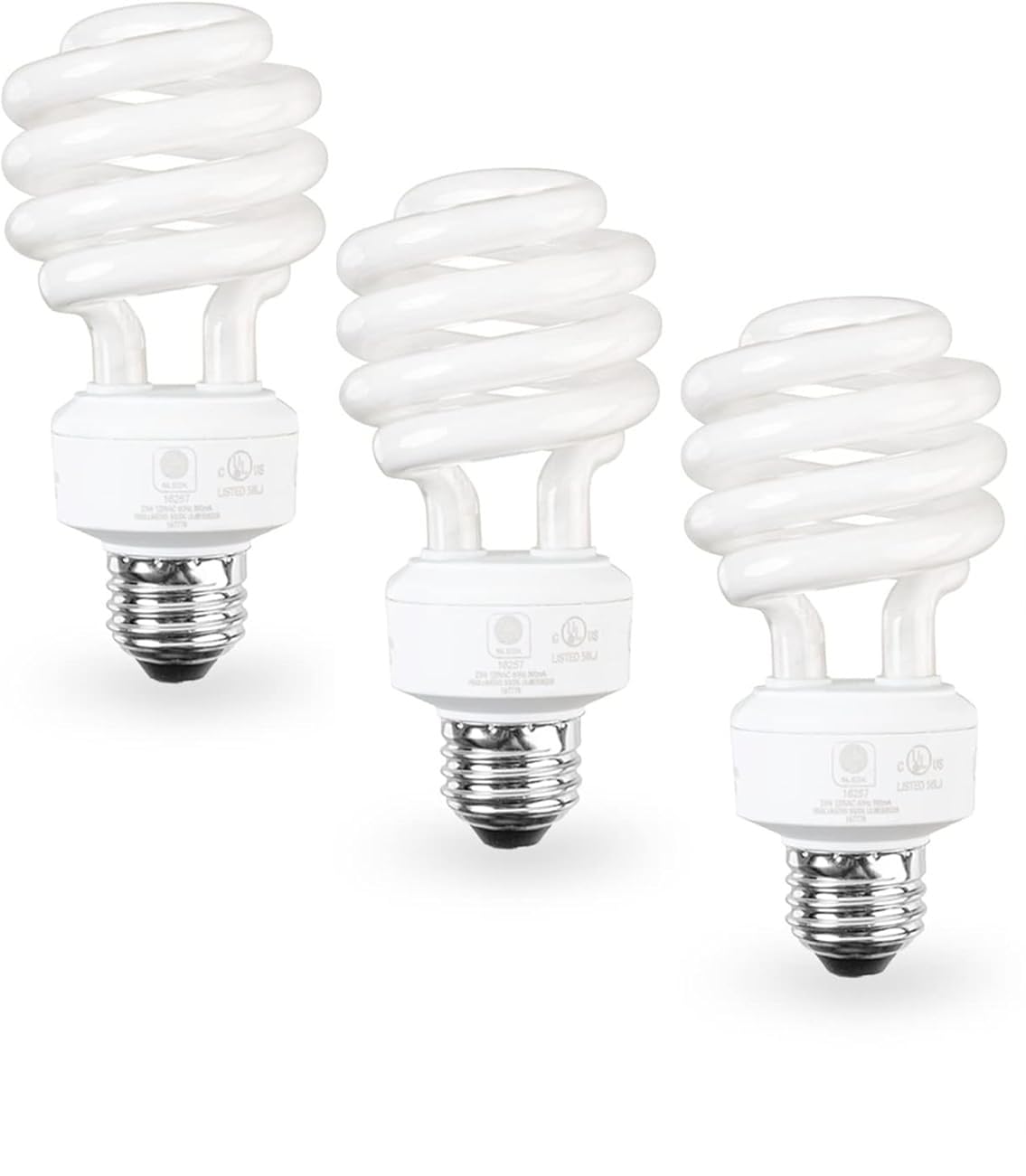SLEEKLIGHTING E26 Standard Screw Base 23Watt CFL Light Bulb - 3 Pack 2700 Kelvin for a Warm White and 1600 Lumens (100 Watt Ligh