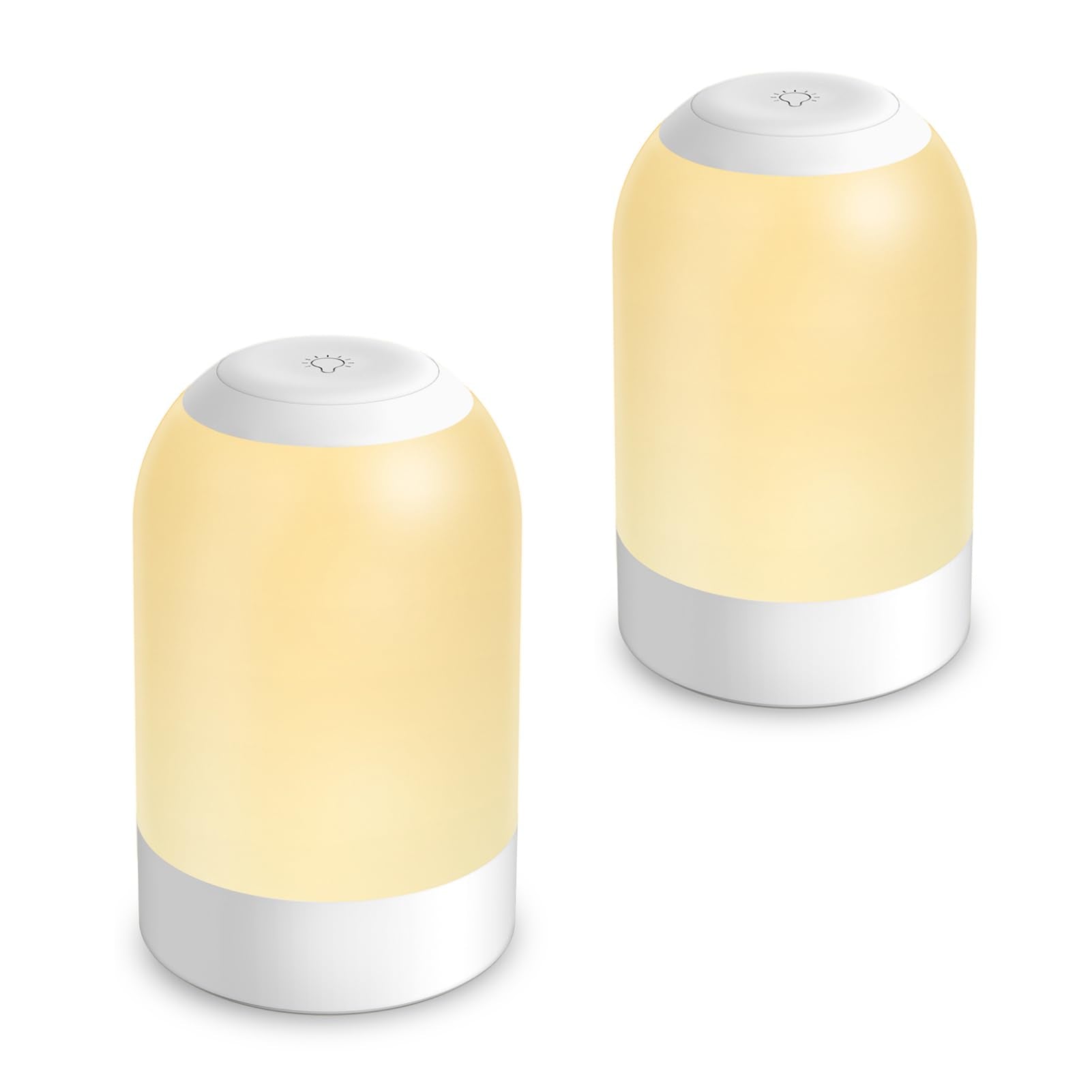 Bedside Touch Night Light, Baby Nursery Nightlight for Kids Adults, Egg Light with Timer, Dimmable Small Cordless Table Lamp for