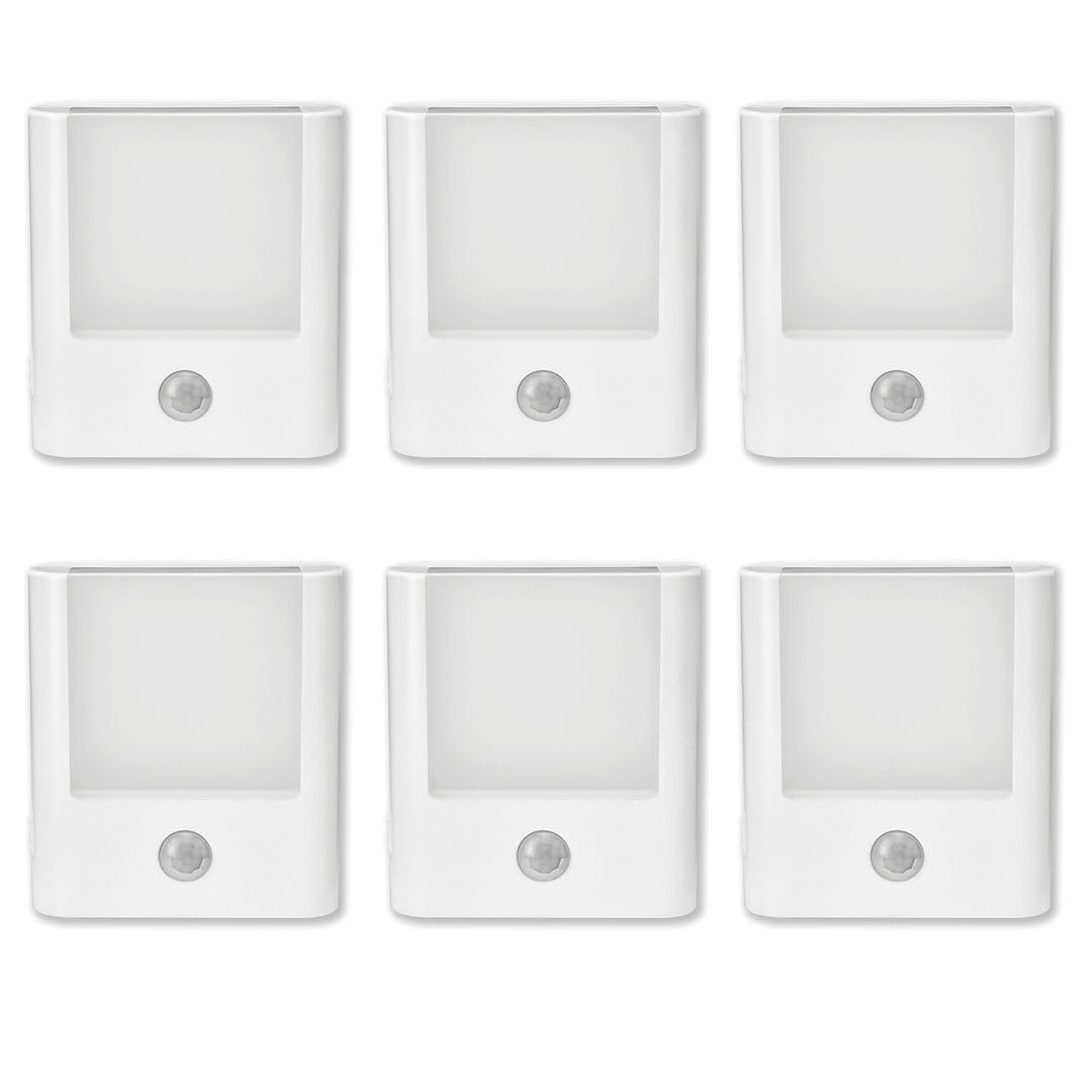 6-Pack 3-in-1 Emergency Night Light for Power Failure,plug into wall,LED with Motion Sensor,Auto-On During Outages,Survival kit,