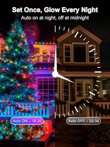 Lamyar Christmas Lights With 1000 Leds  328Ft Extra Long Plug In Fairy String Lights For Outdoor Tree And Indoor D?Or  8 Modes & Timer  Ip65 Waterproof Lights For Yard Garden Decor (Multi-Color)
