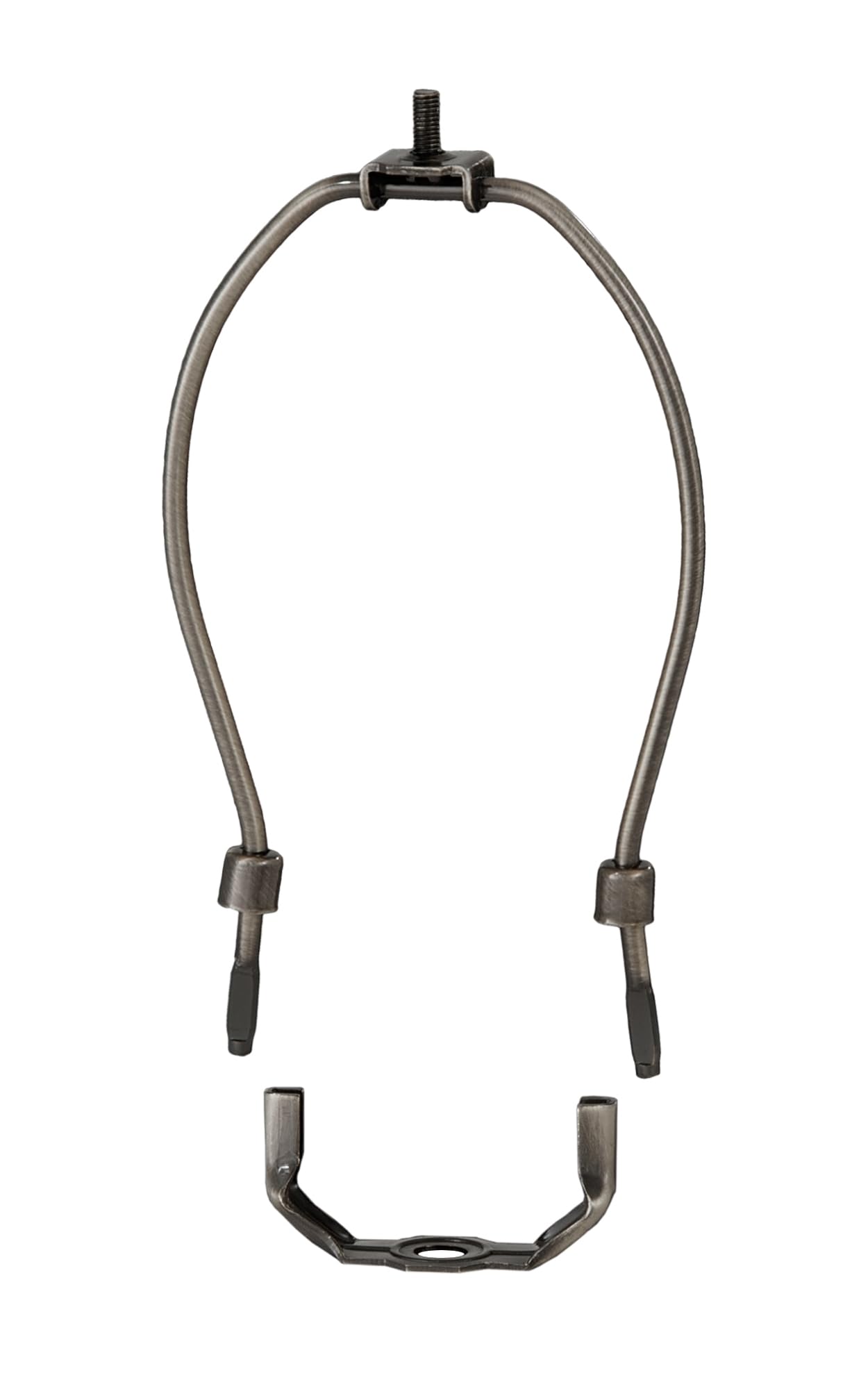 B&P Lamp® 8 Inch Heavy Duty Lamp Harp, Antique Bronze Finish, Model 12756B