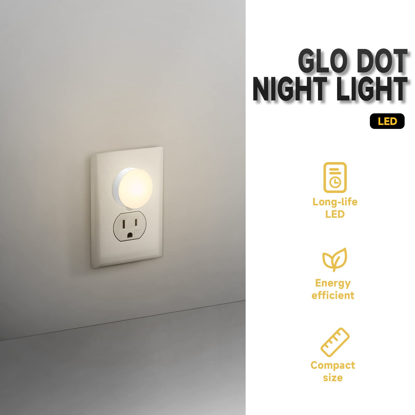 4Pack Night Light Plug Into Wall, Led Dimmable Nightlights Lamp With Dusk To Dawn Sensor Automatic On And Off, 3 Color Temperatu