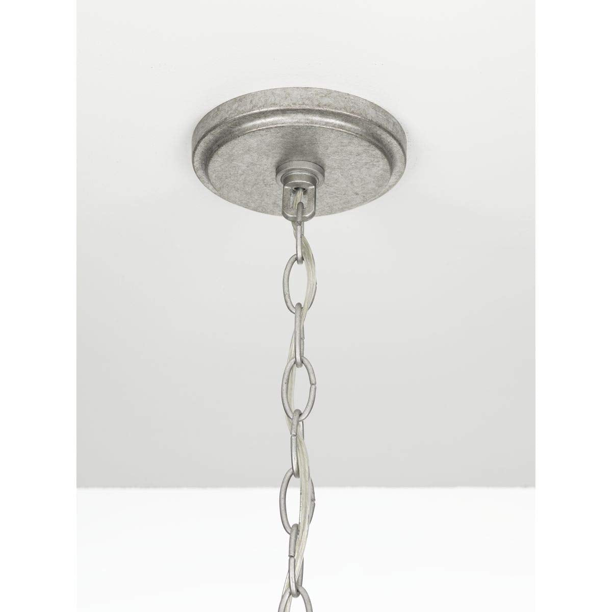 Progress Lighting Austelle Collection 4-Light Farmhouse Chandelier Light Galvanized