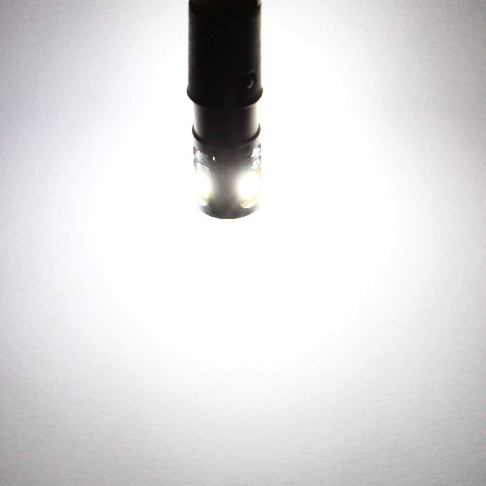 PHINLION 400LM Super Bright 3030 5-SMD 12V 24V BA9 BA9S 53 57 1889 1891 1895 64111 T4W LED Car Light Bulb for Interior Map Readi
