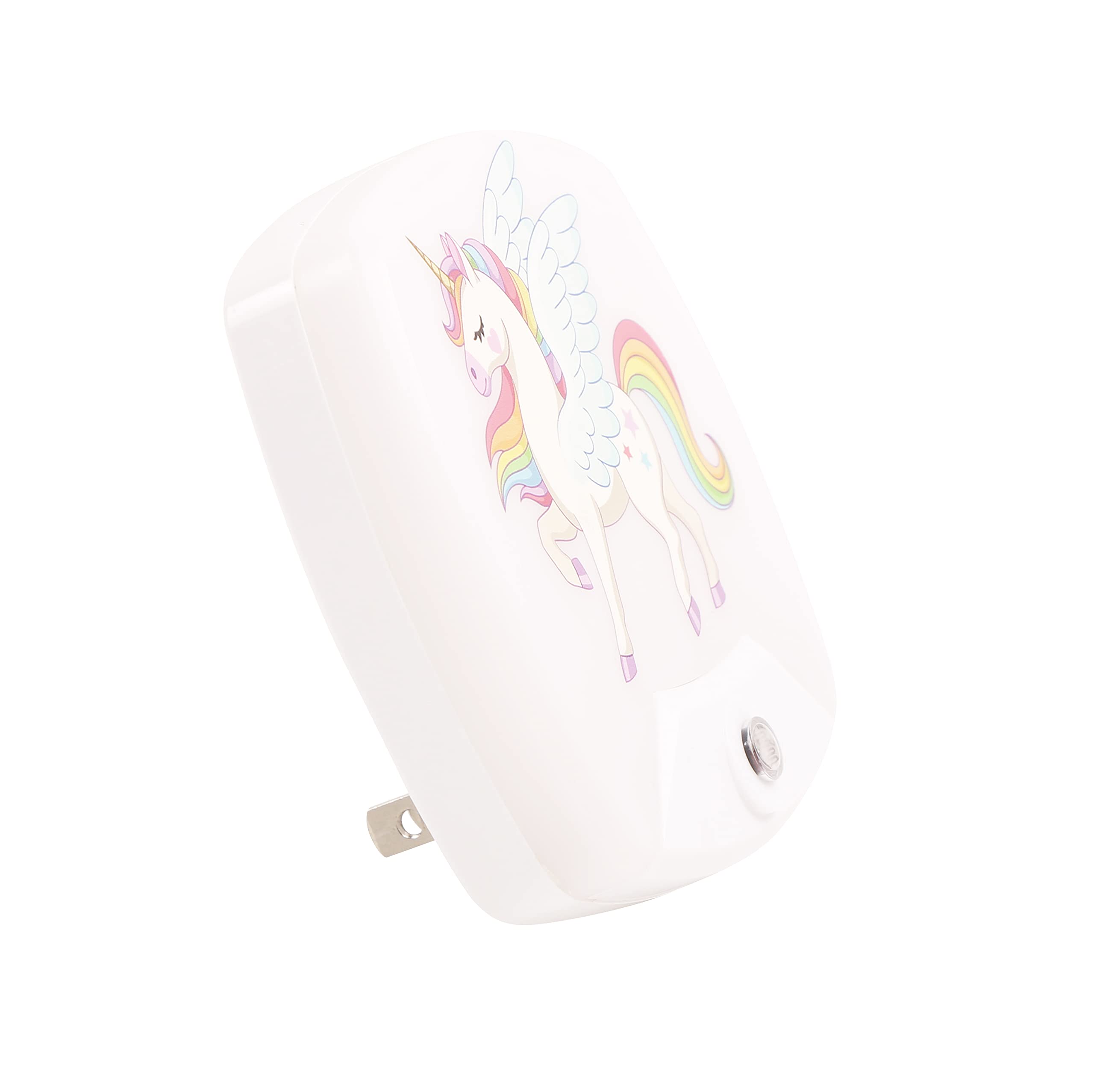 Omeet 2 Pack Cartoon Unicorn LED Night Light - Auto Sensor Wall Lamp for Kids - Model OMNLA0121D - Color: Unicorn D