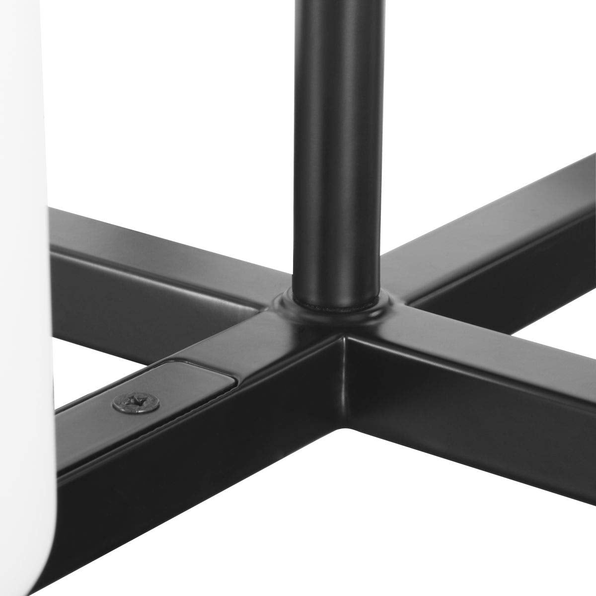 Progress Lighting Chadwick Collection 4-Light Etched Opal Glass Modern Chandelier Light Matte Black