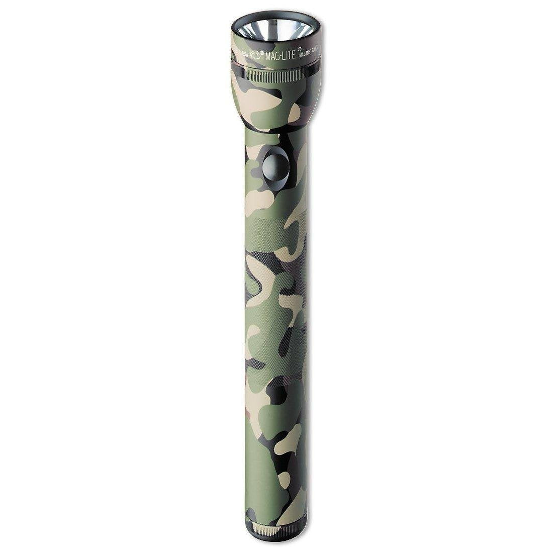MagLite Heavy-Duty Incandescent Flashlight, 3 Cell, Aluminum, Camo, Model S3D026
