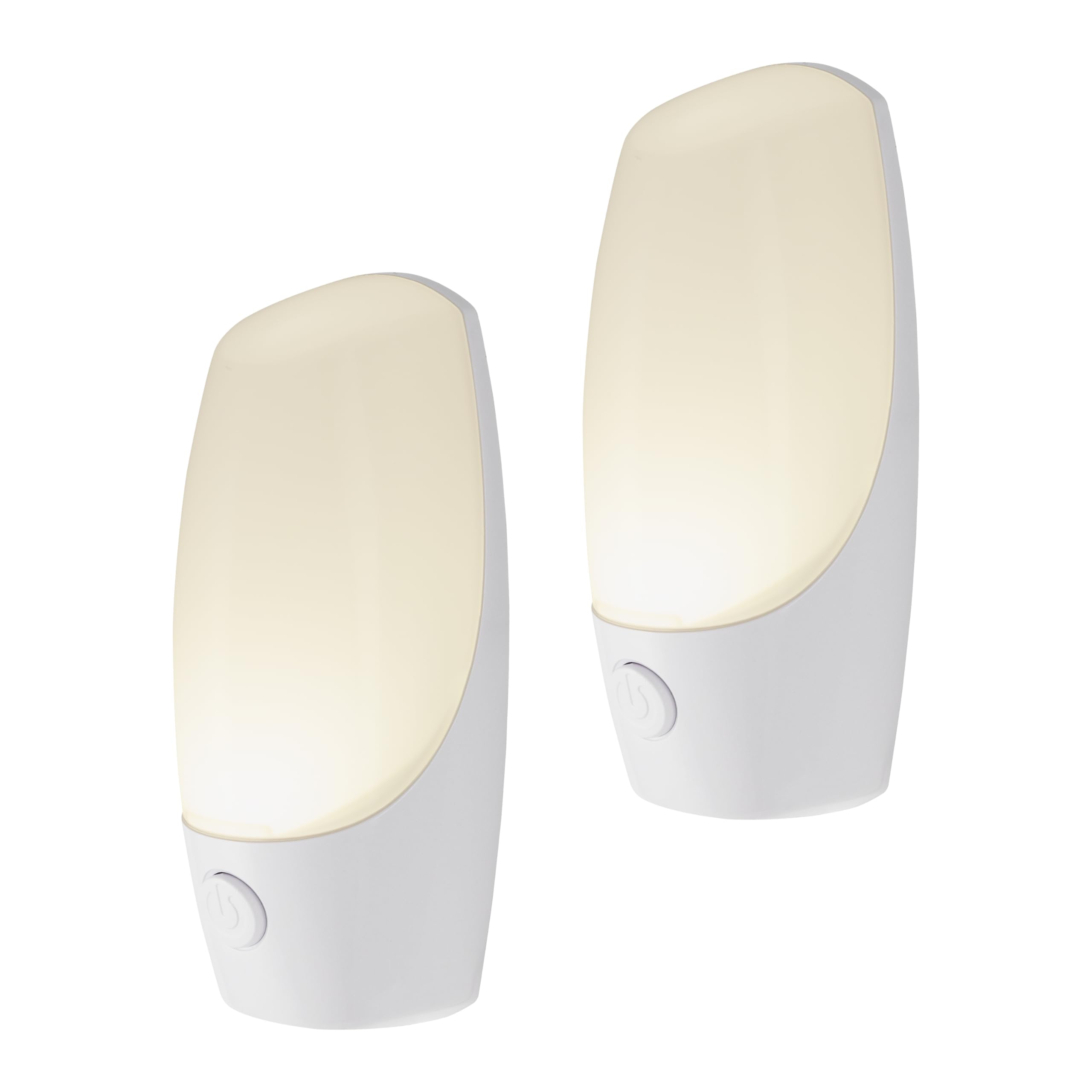 Energizer Manual On/Off LED Night Light Plug-in, Push Button, Compact, Contemporary, for Bedroom, Livingroom, Hallway, Bathroom,