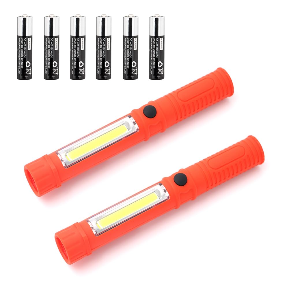 LED Portable Worklight Magnetic Flashlight,Unique Cool Gadget Tool for Men Dad Him Gift Idea,Pocket Battery COB Work Lamp Torch 