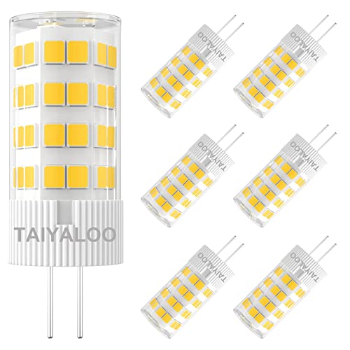 G4 LED Bulb 12V AC/DC 5W Equivalent to 40W Halogen Bulb  T3 JC Type Bi-Pin Base  Warm White 3000K G4 Bulb for Outdoor Landscape Lighting Deck Stair Step Path Paver Lights  Home Lighting  (6 Pack)
