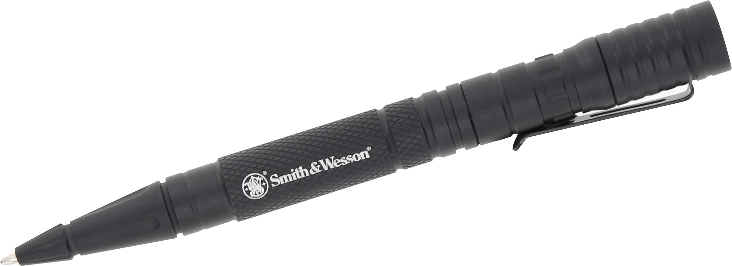 Smith & Wesson Tactical Penlight With Writing Light And Aircraft Aluminum Construction With Led Flashlight For Survival, Hunting