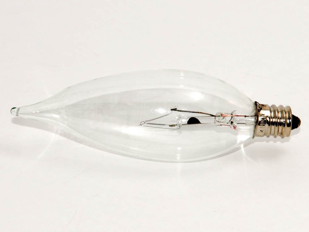 Bulbrite Kr25Cfc/32 25W Krystal Touch Flame Tip Chandelier Bulb (Ca10), Candelabra Base