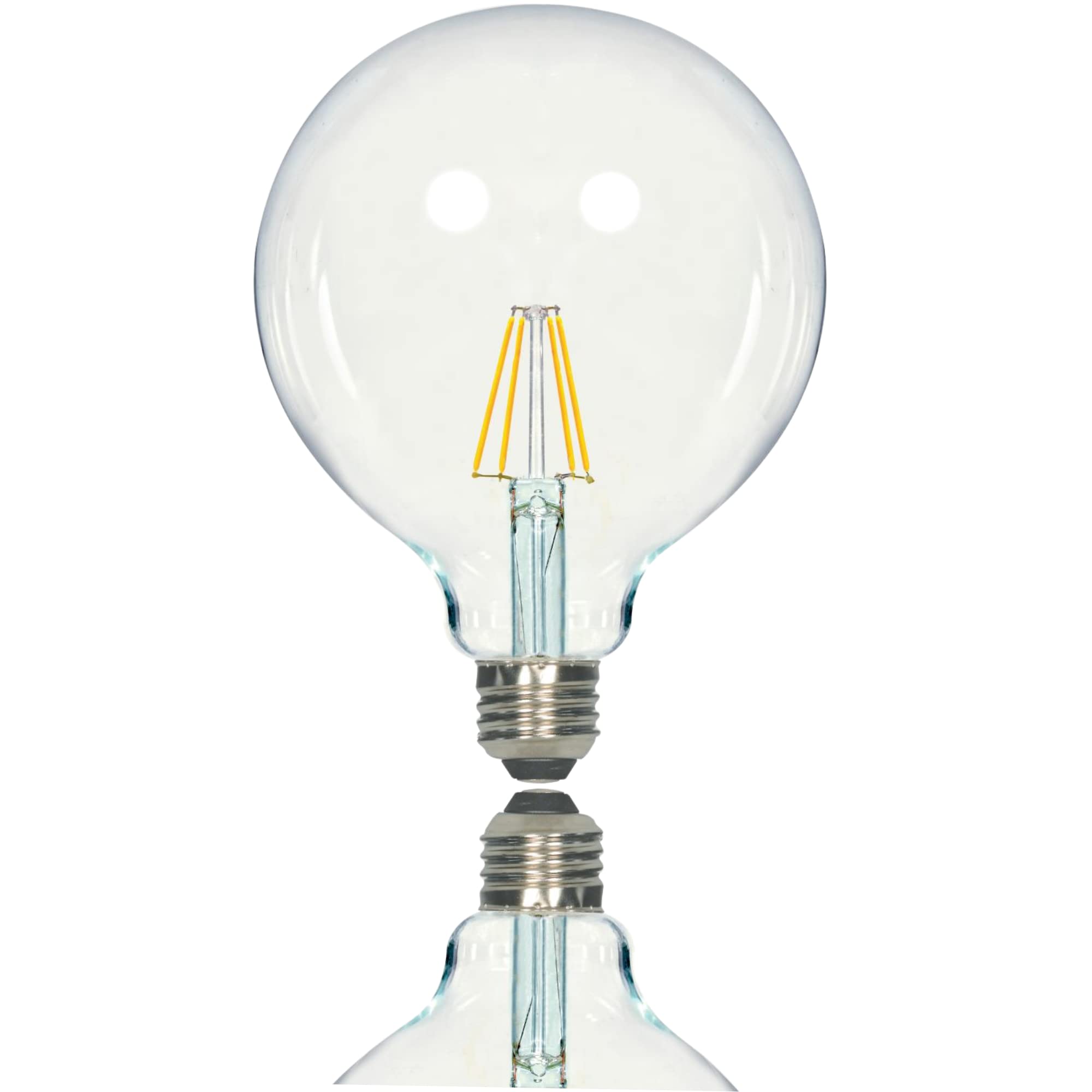 Satco S9566 Medium Bulb, 810Lm, Glass, Decorative Globe G40-Shape, 6.50 inches