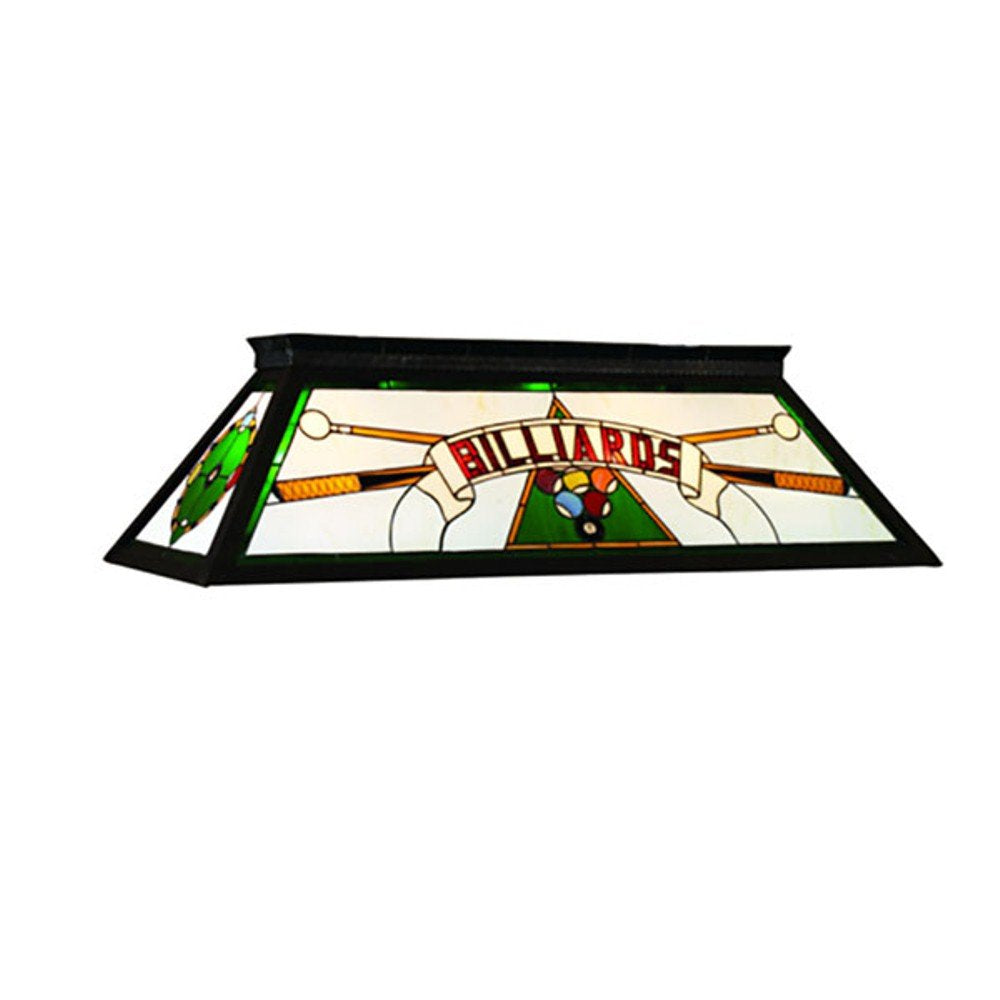 RAM Gameroom 44-Inch Billiard Table Light, Green Glass, KD Frame, Model BILLIARDS KD GRN