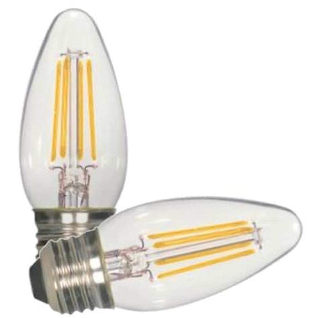 Satco S21707 Medium Bulb In Light Finish, Clear