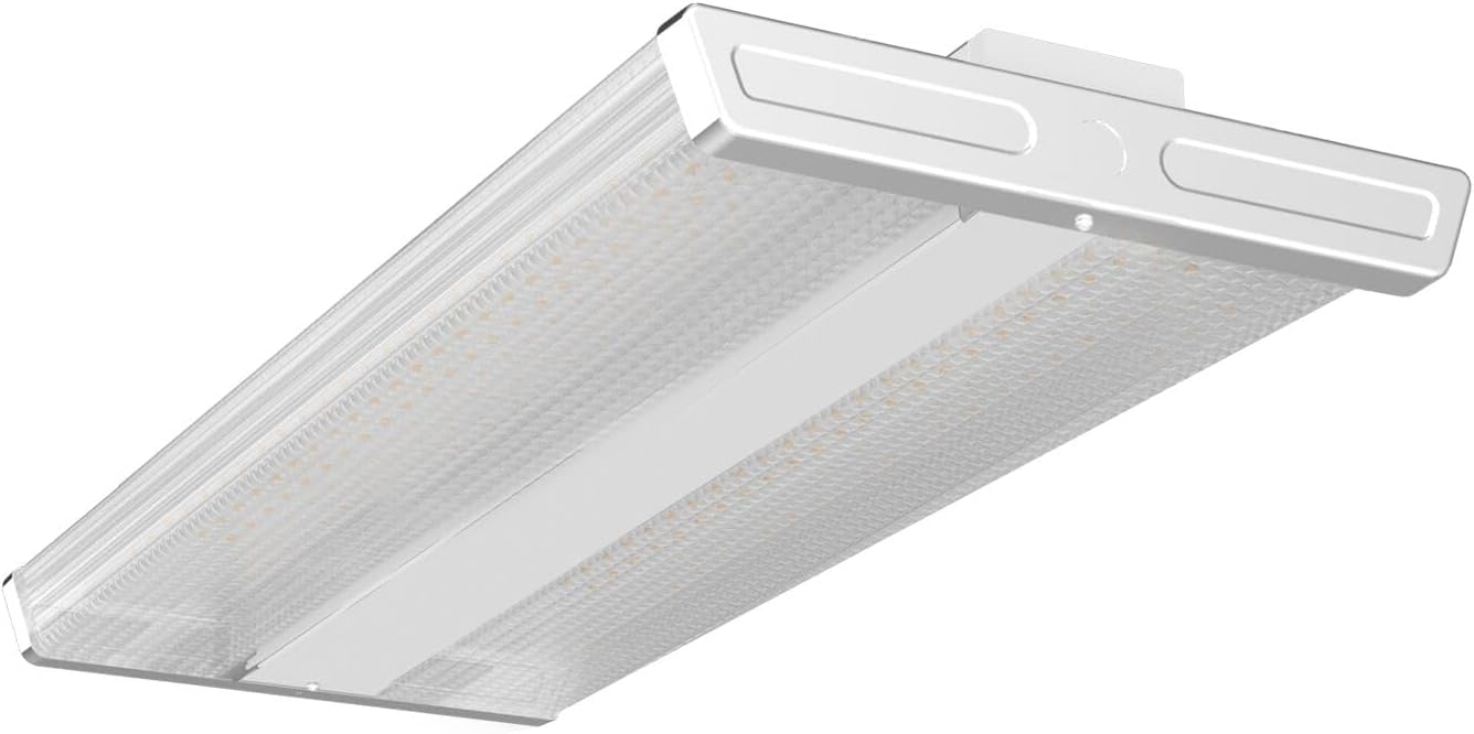 Lightdot LED High Bay Shop Light, 200W 28000LM, 2FT, Alloy Steel, White, Model HB-M04D-FL, Driver Equipped, ETL Listed